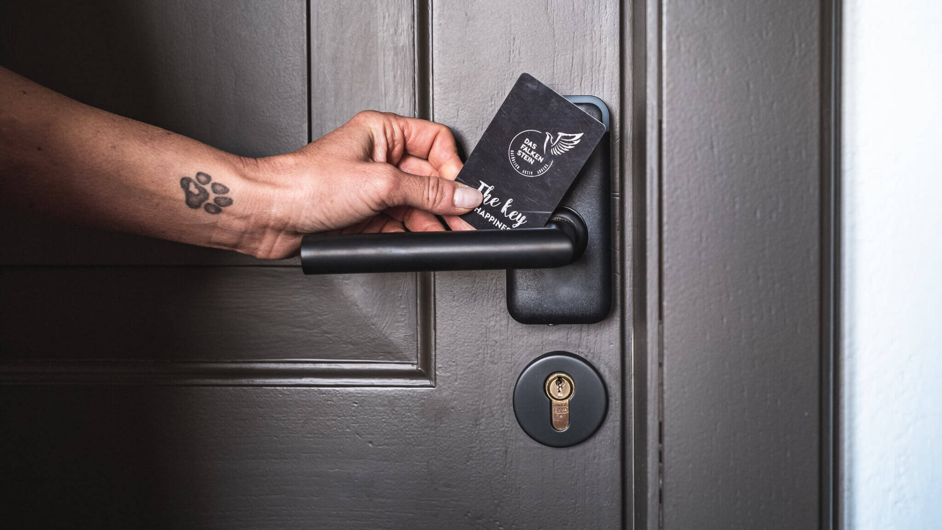 Keycard und Zimmertüre