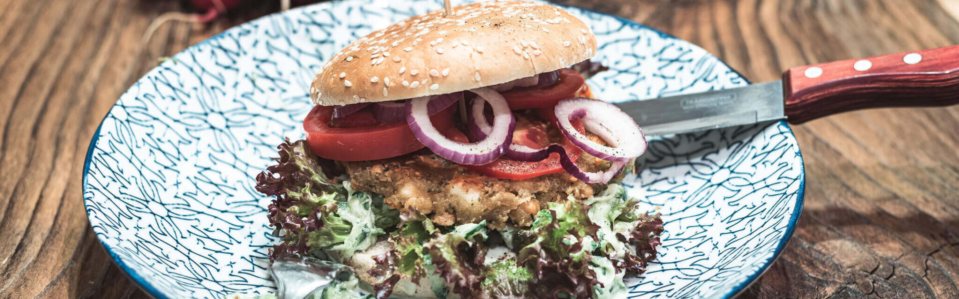 Burger im Restaurant Federspiel