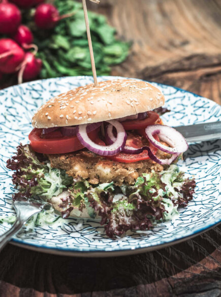 Burger im Restaurant Federspiel