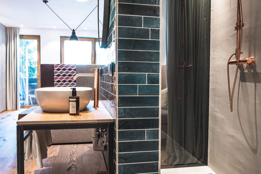 Dusche im Studio Wolke 7