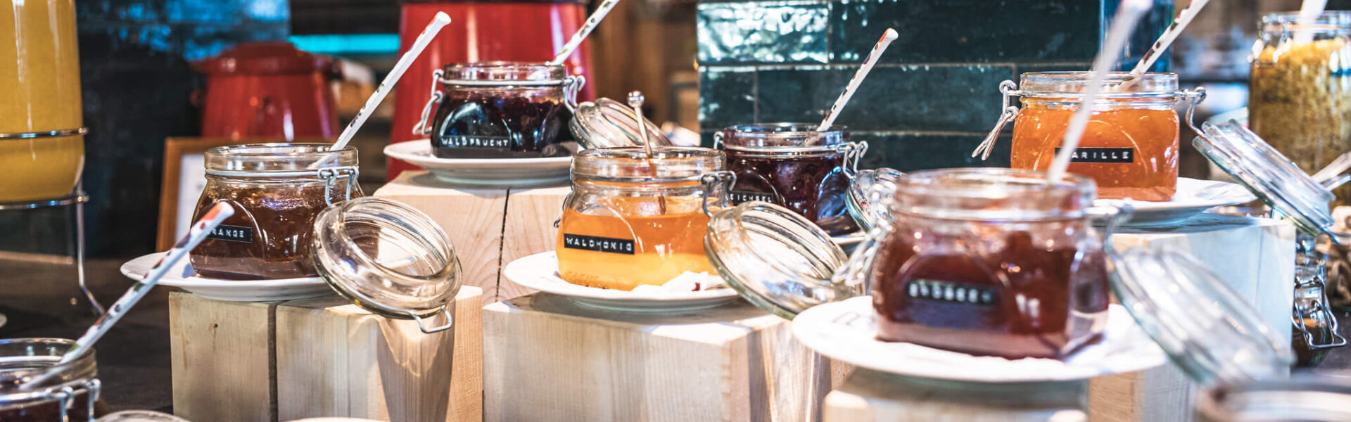 Marmelade, Frühstück im Hotel Falkenstein in Kaprun