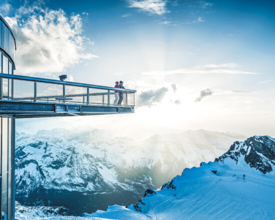 Aussichtsplattform am Kitzsteinhorn Gletscher