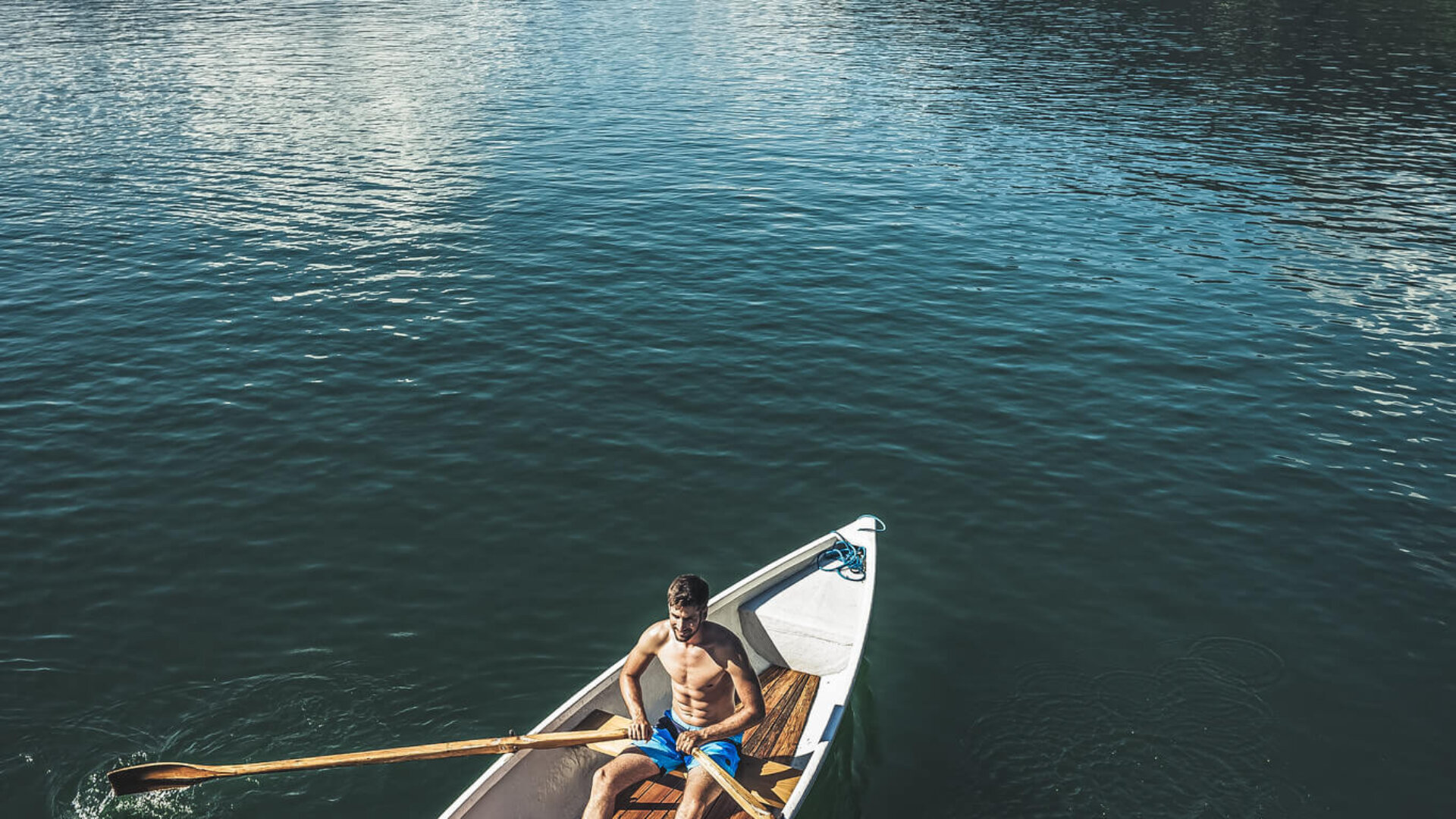 Ruderboot am Zeller See