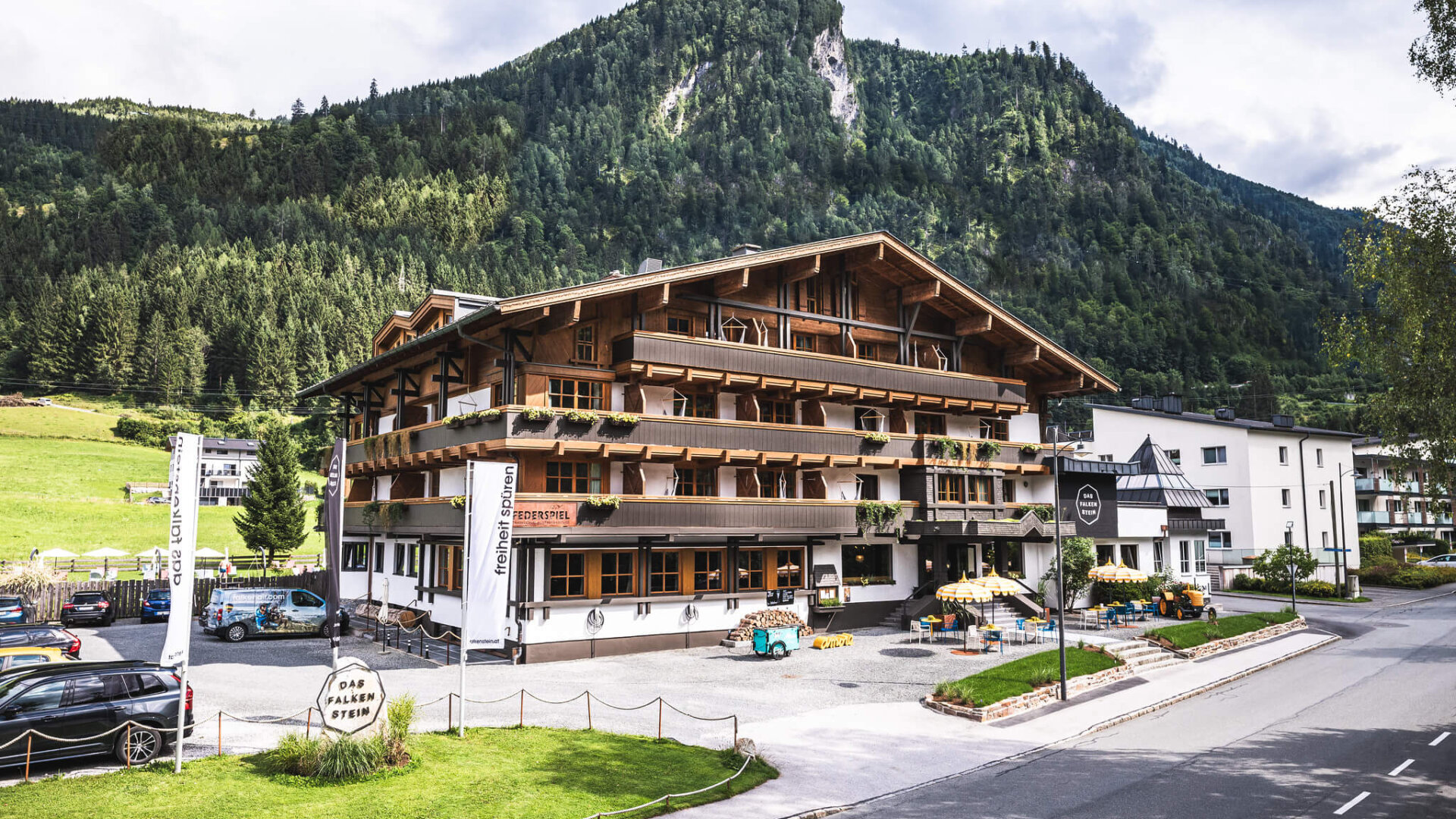 Das Falkenstein Hotel am Kitzsteinhorn am Fuße der Falkenbachwand